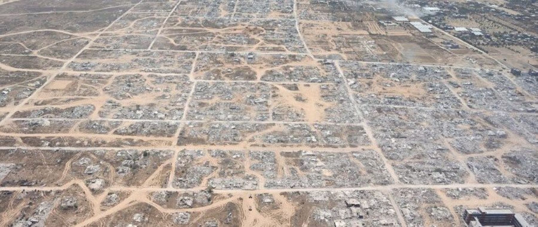 What was left of the town of Khuza'a, southern Gaza, 30 May 2025