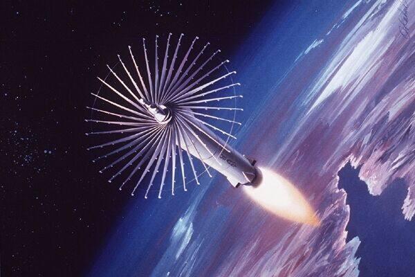Co-orbital ASAT interception schematic